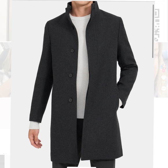 theory men's wool coats & jackets
